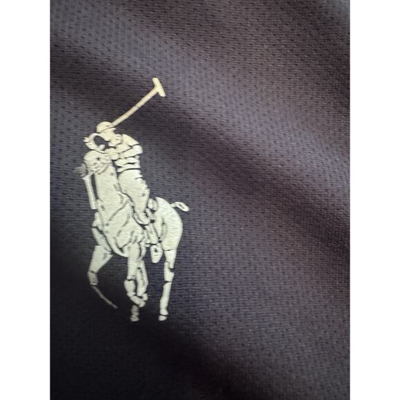 Polo Ralph Lauren Boys L 14-16 Performance Navy Pull Over Hooded Big Pony - Picture 7 of 15